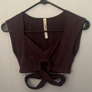 FP Movement by Free People Dark Purple Crop Top